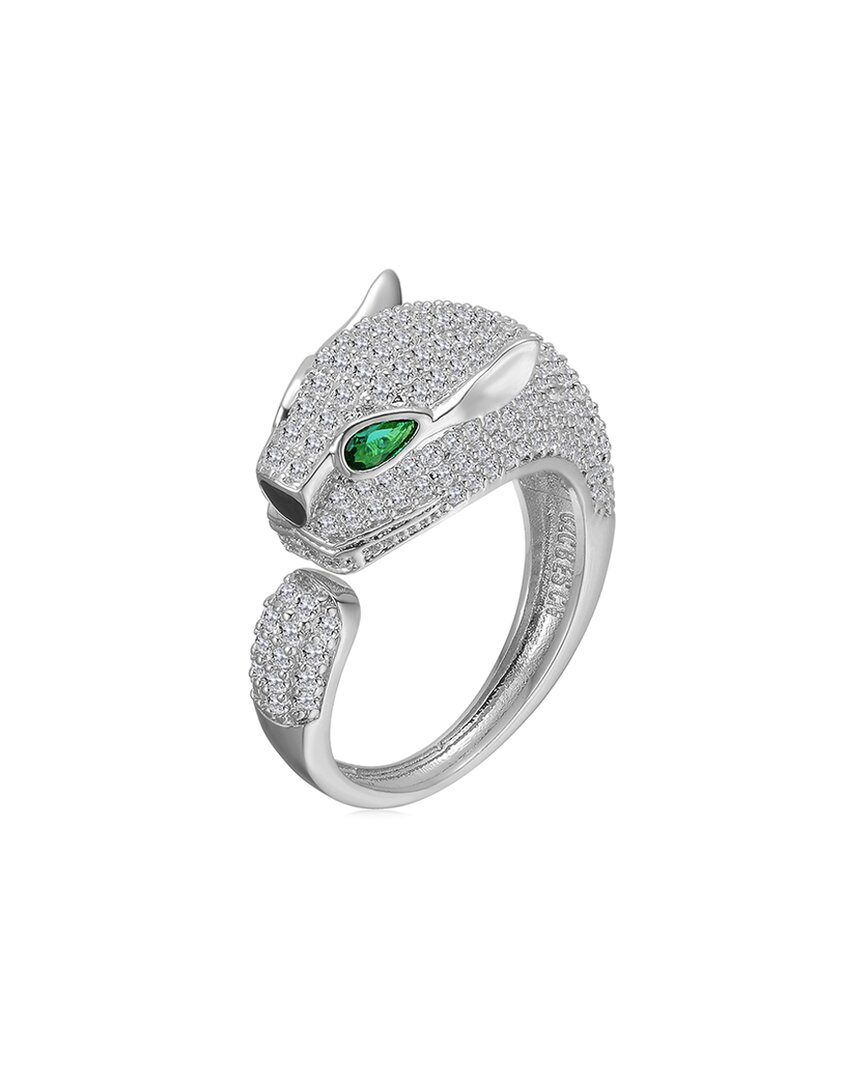 Rachel Glauber Plated Cz Band Ring