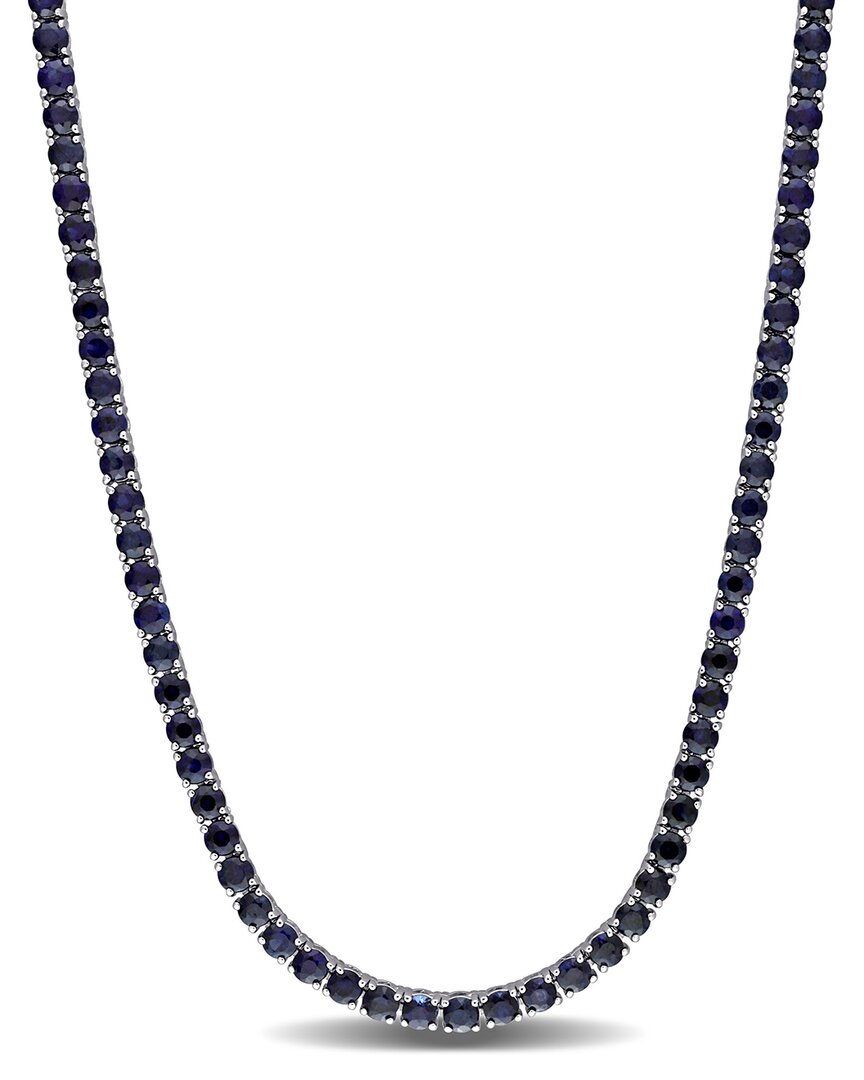 Rina Limor 14k 11.74 Ct. Tw. Blue Sapphire Tennis Necklace