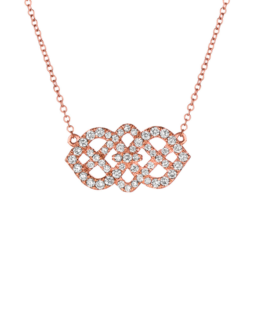 Le Vian 14k Rose Gold 0.55 Ct. Tw. Diamond Necklace
