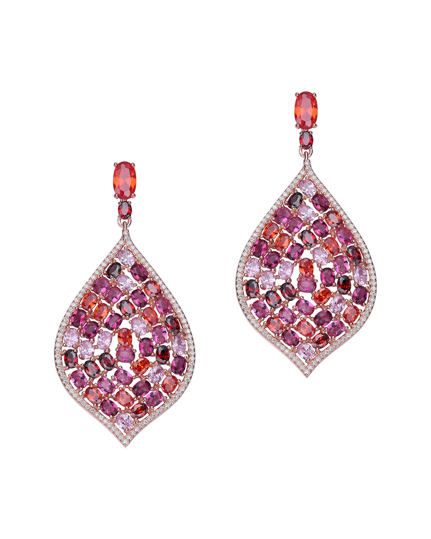 Genevive 14k Rose Gold Vermeil Earrings
