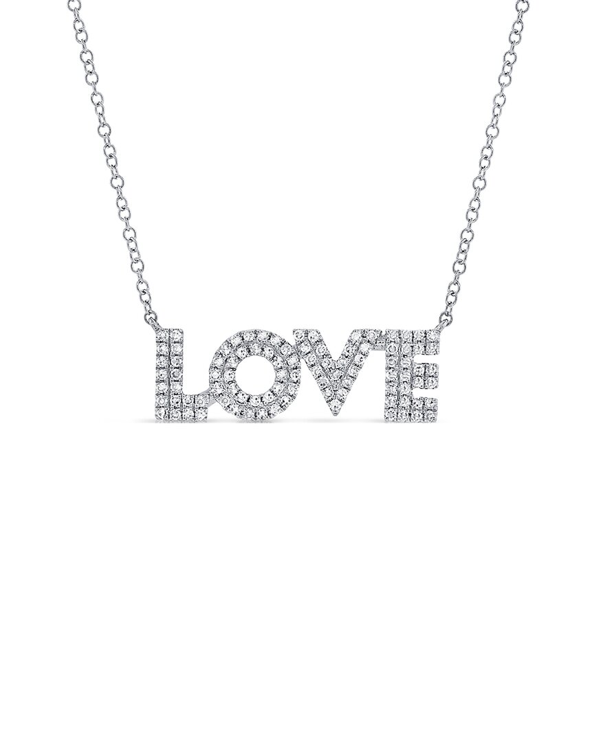 Sabrina Designs 14k 0.27 Ct. Tw. Diamond Love Necklace