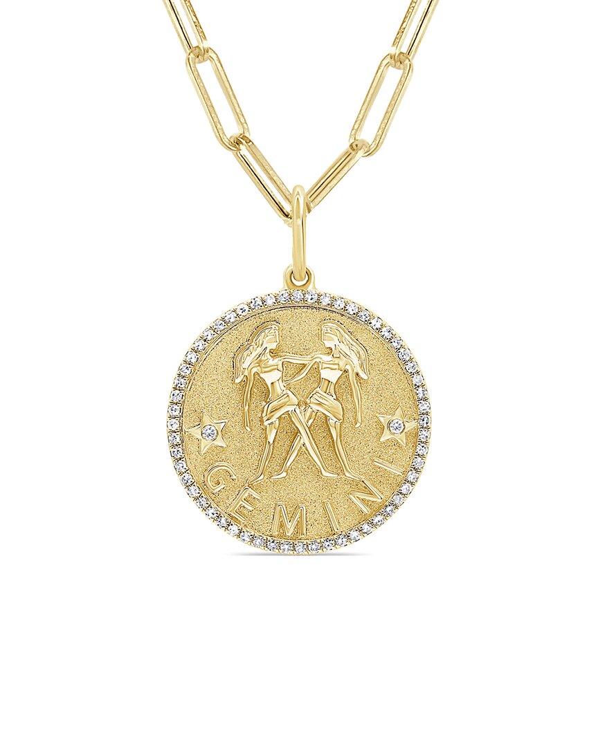 Sabrina Designs 14k 0.21 Ct. Tw. Diamond Zodiac Gemini Necklace