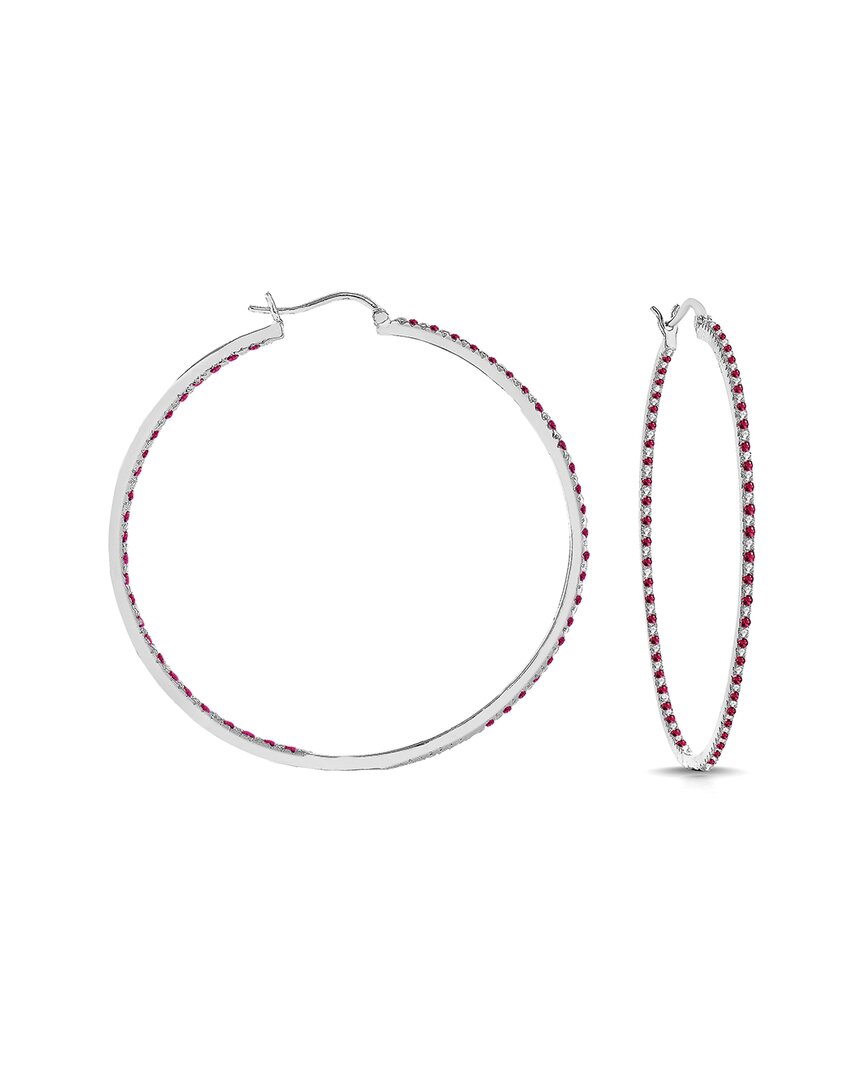Genevive Plated Hoop Earrings