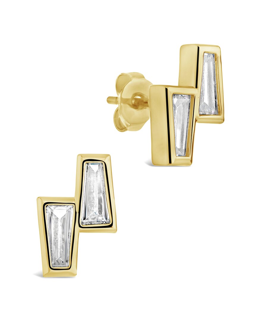 Sterling Forever Colsie Tapered Cz Stud Earrings