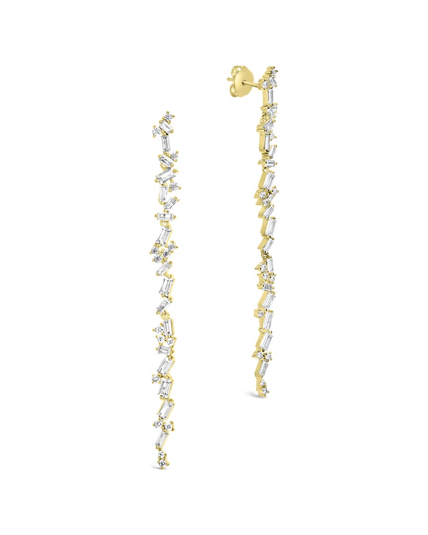 Sterling Forever Connie Cz Drop Stud Earrings
