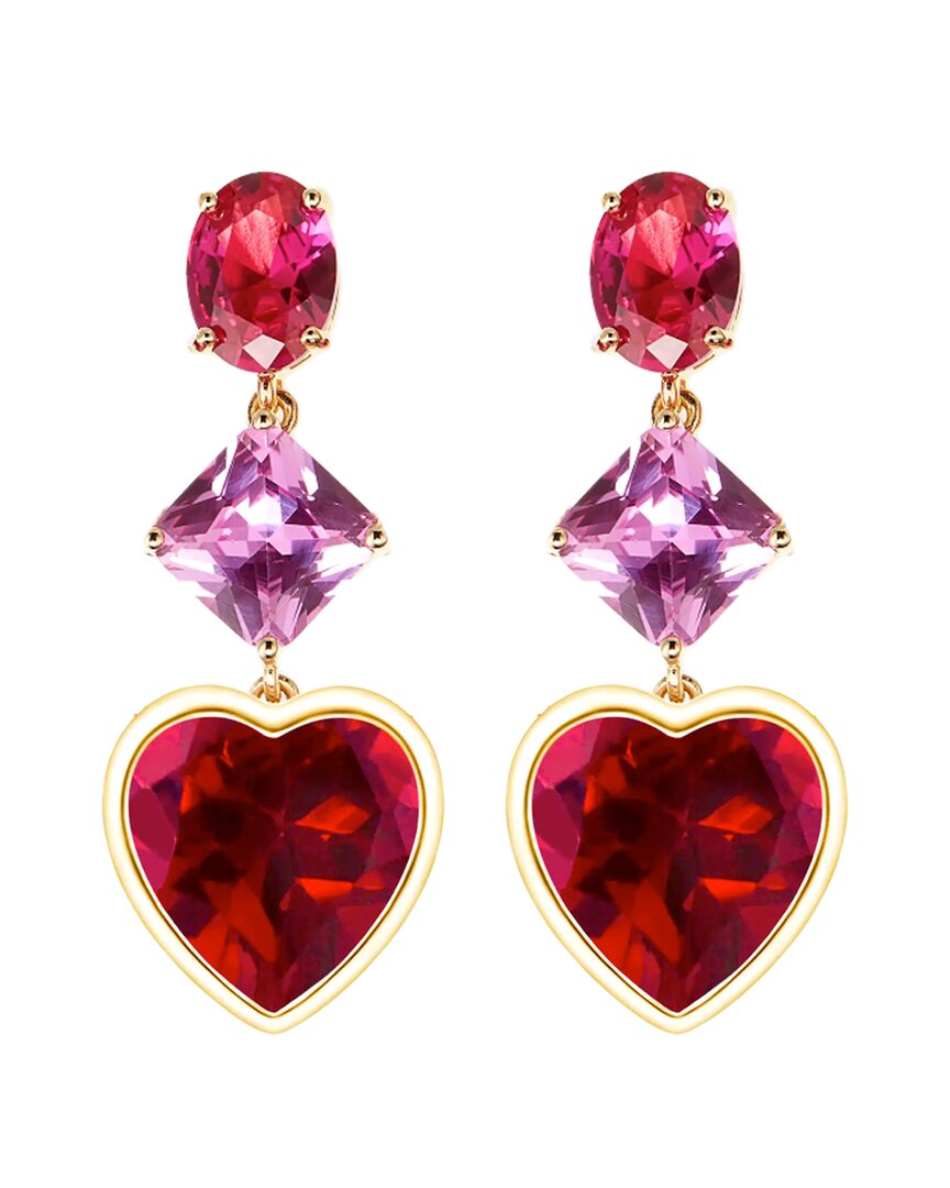 Eye Candy La Cz Nahid Heart Drop Earrings