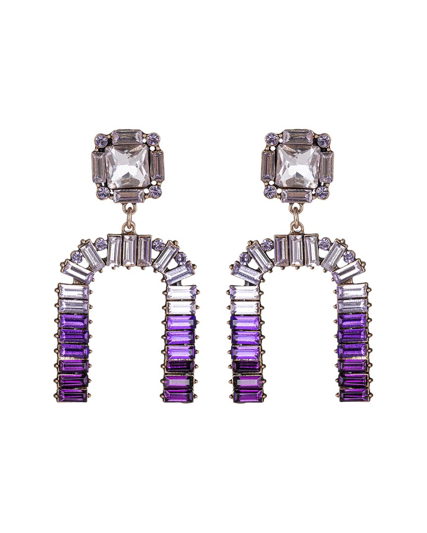 Eye Candy La Grace Purple Dangle Earrings