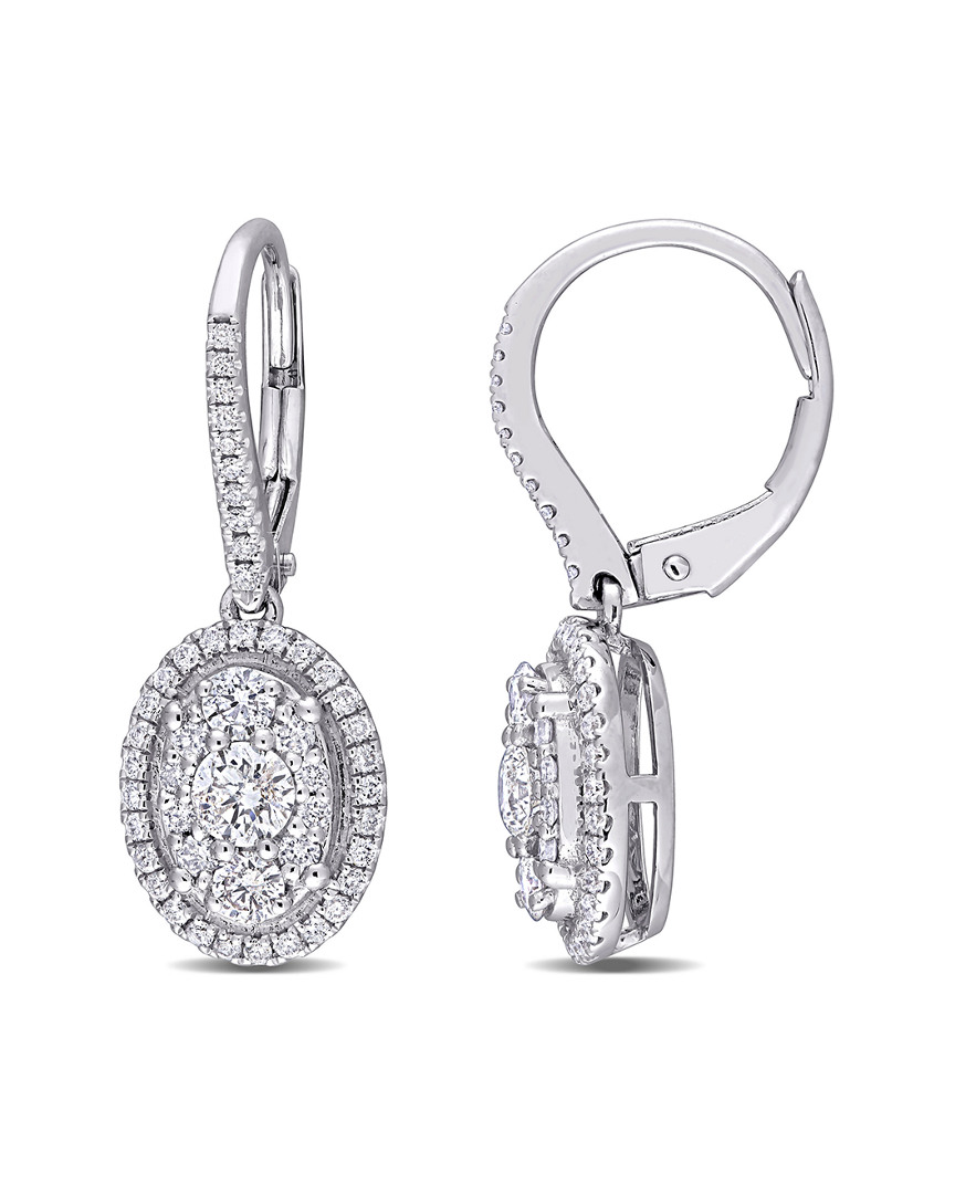 Rina Limor 10k 0.98 Ct. Tw. Diamond Halo Earrings