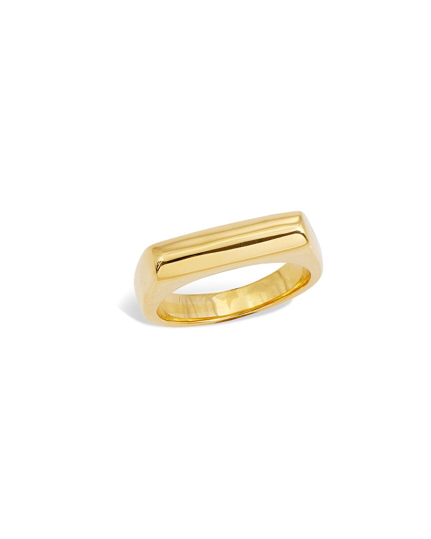 Savvy Cie 14k Plated Signet Ring