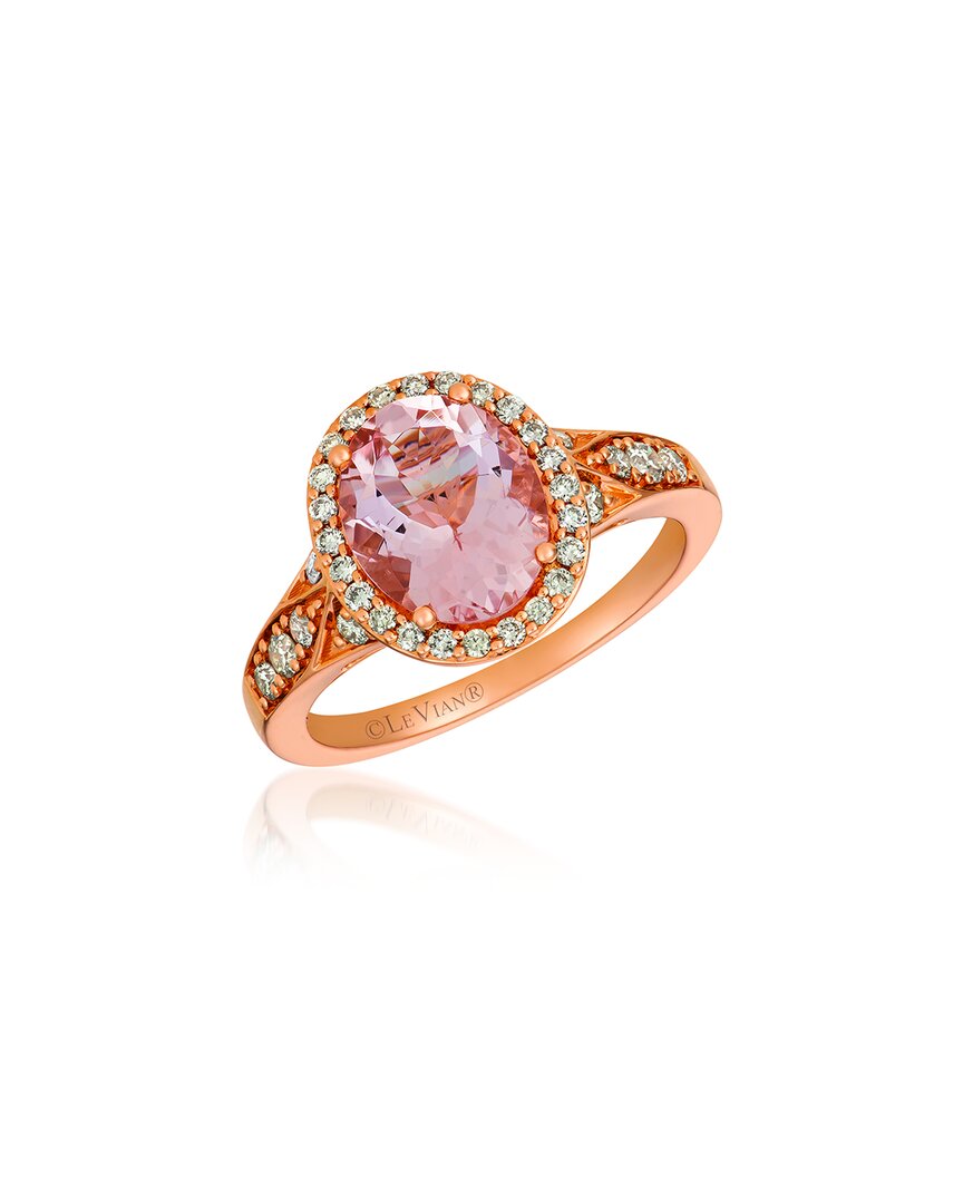 Le Vian ® 14k Rose Gold 2.19 Ct. Tw. Diamond & Morganite Ring