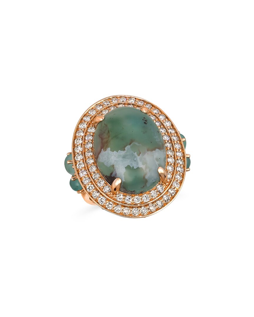 Le Vian ® 14k Rose Gold 16.38 Ct. Tw. Diamond & Aquaprase Candy Ring
