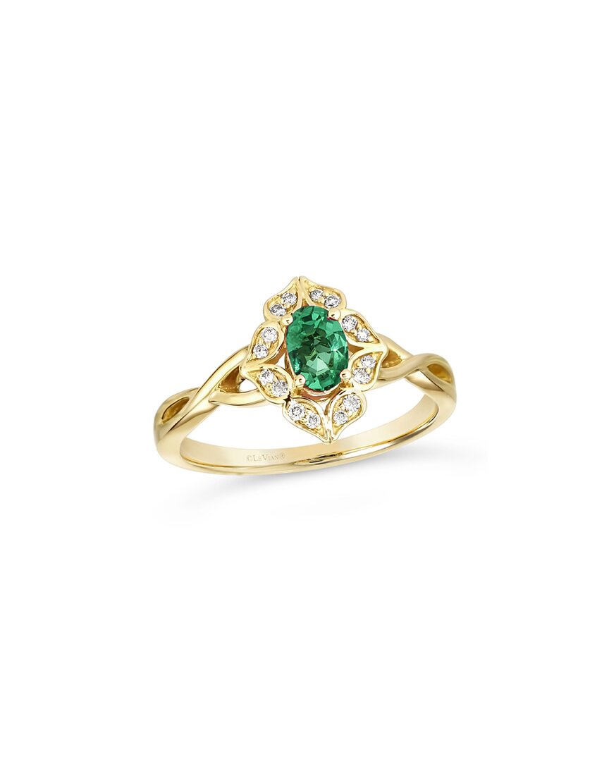 Le Vian ® 14k 0.40 Ct. Tw. Diamond & New Emerald Ring