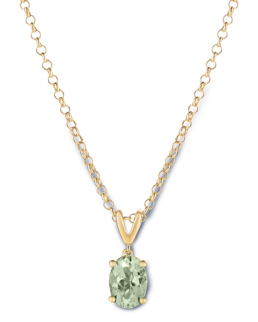 Le Vian ® 14k & Silver Plated 1.45 Ct. Tw. Green Quartz Pendant Necklace
