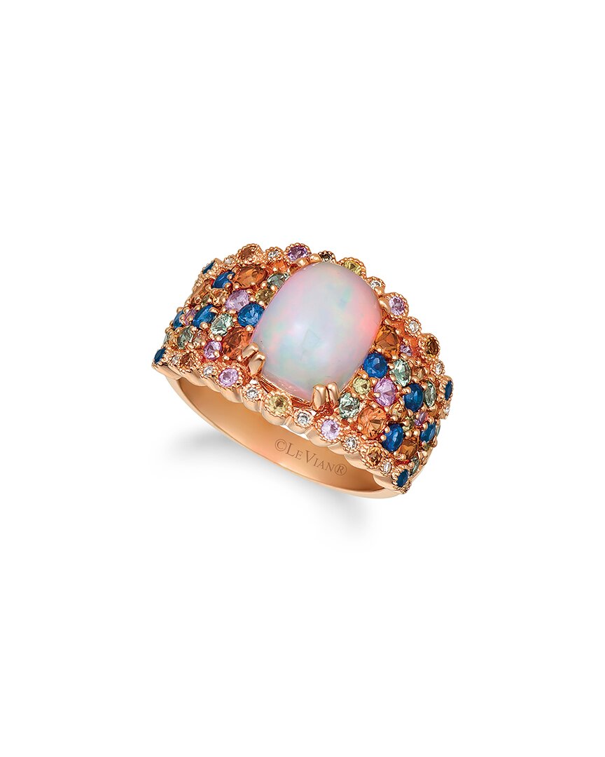 Le Vian ® 14k Rose Gold 3.23 Ct. Tw. Diamond & Opal Ring