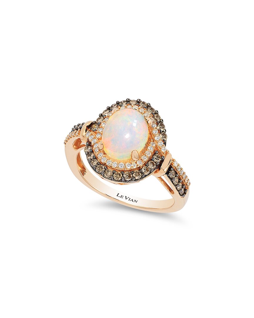Le Vian ® 14k Rose Gold 1.45 Ct. Tw. Diamond & Opal Ring