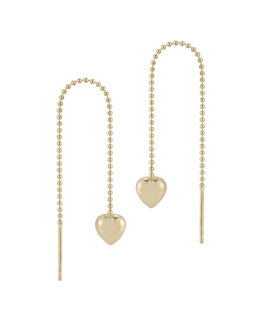 Ember Fine Jewelry 14K Heart Threader Earrings