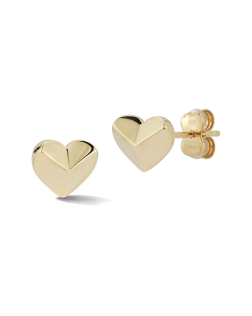 Ember Fine Jewelry 14k Heart Studs In Gold