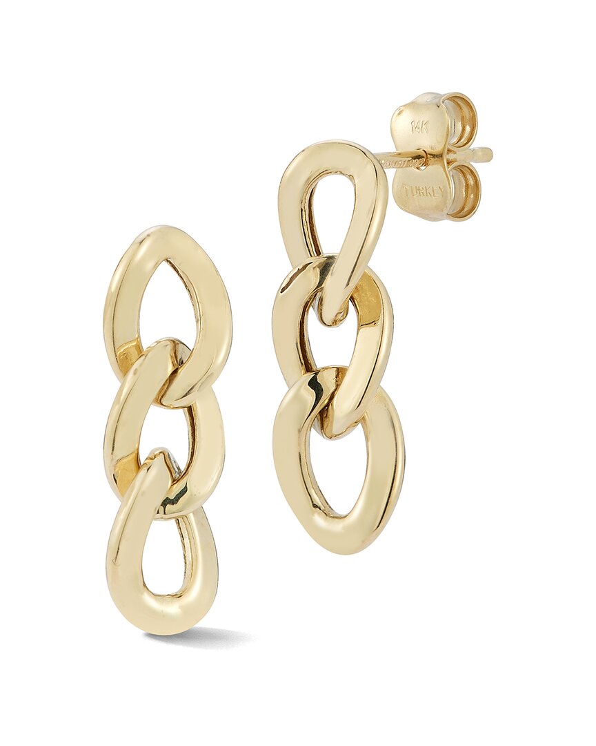 Ember Fine Jewelry 14k Chain Link Earrings In Gold