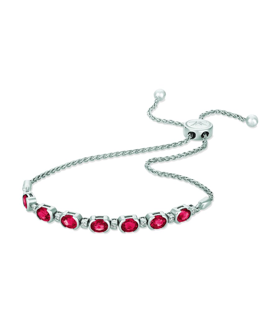 Le Vian ® 14k 2.85 Ct. Tw. Diamond & Ruby Bolo Bracelet In Red