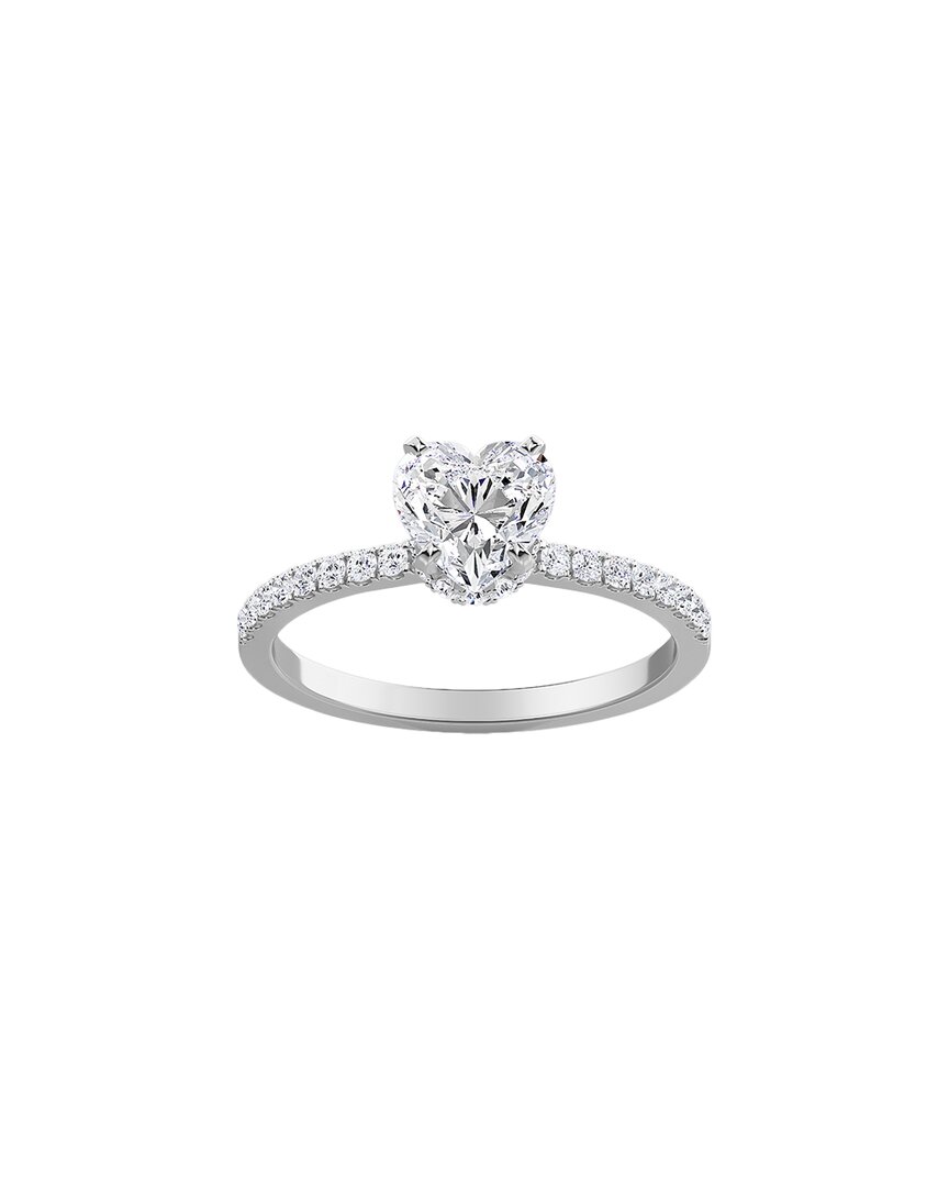 Diana M. Fine Jewelry 14k 2.32 Ct. Tw. Diamond Hidden Halo Half-eternity Ring In Metallic
