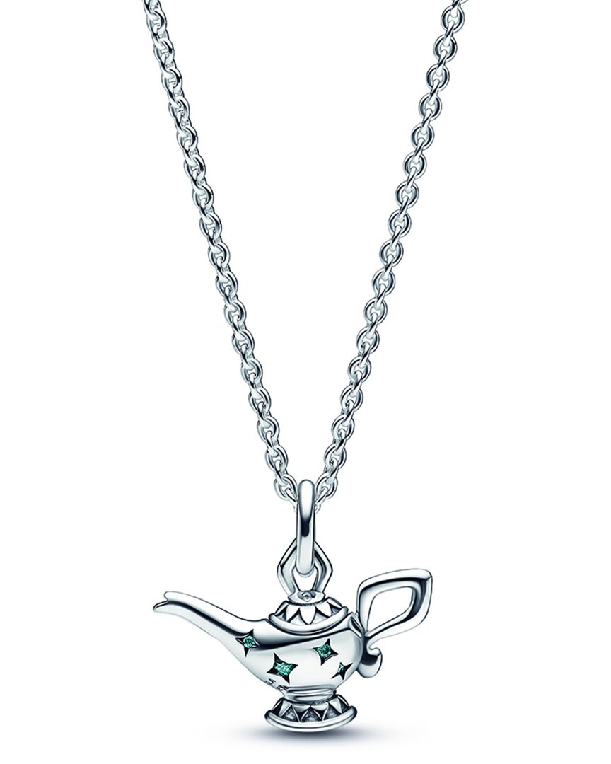 Shop Pandora Silver Disney Aladdin Magic Lamp Pendant Collier Silver Necklace