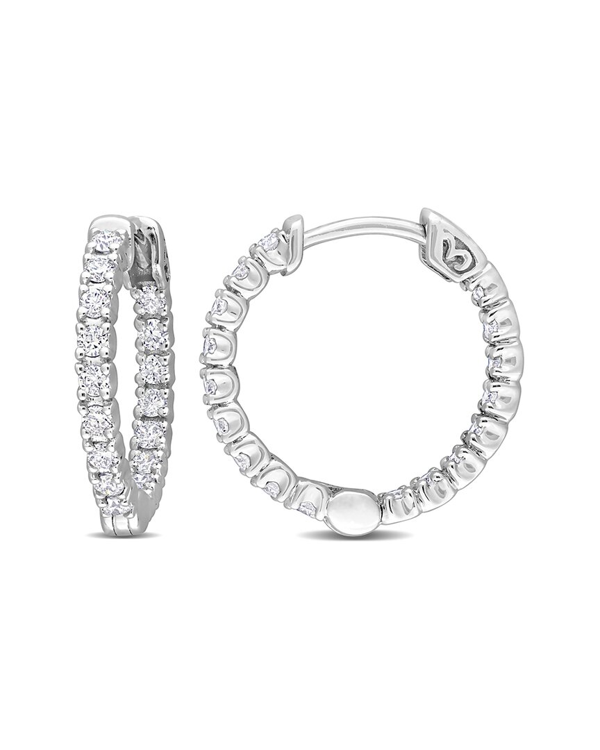Rina Limor 14k 0.51 Ct. Tw. Diamond Inside-outside Hoops