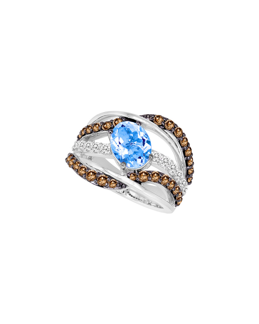 Le Vian 14k White Gold 2.78 Ct. Tw. Diamond & Aquamarine Ring