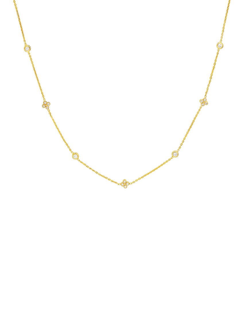 Pure Gold 14k 0.16 Ct. Tw. Diamond Necklace
