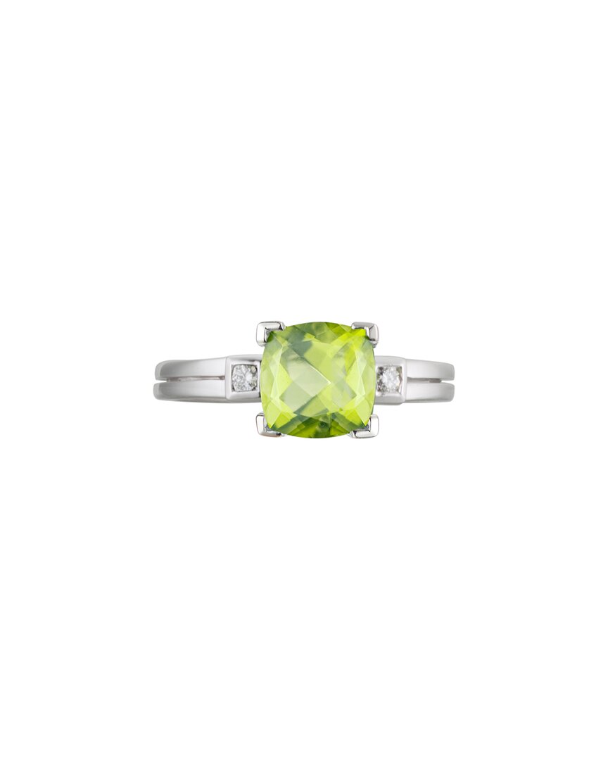 Diamond Select Cuts 14k 1.78 Ct. Tw. Diamond & Peridot Ring