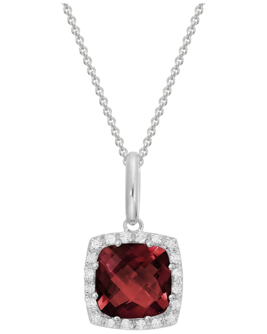 Diamond Select Cuts 14k 2.94 Ct. Tw. Diamond & Garnet Necklace