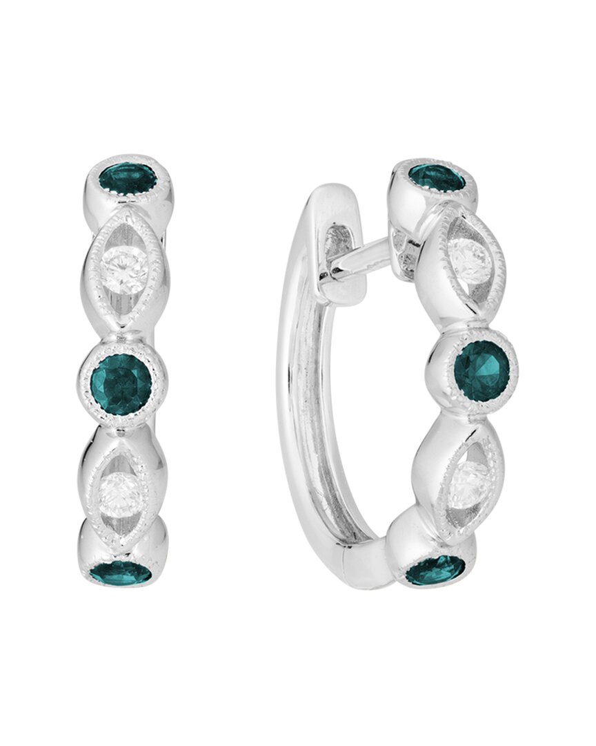 Diamond Select Cuts 14k 0.31 Ct. Tw. Diamond & Gemstone Earrings