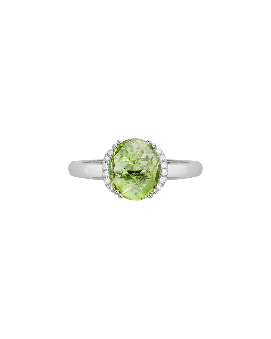 Diamond Select Cuts 14k Diamond .06 Ct. & 2.53 Ct. Peridot Ring