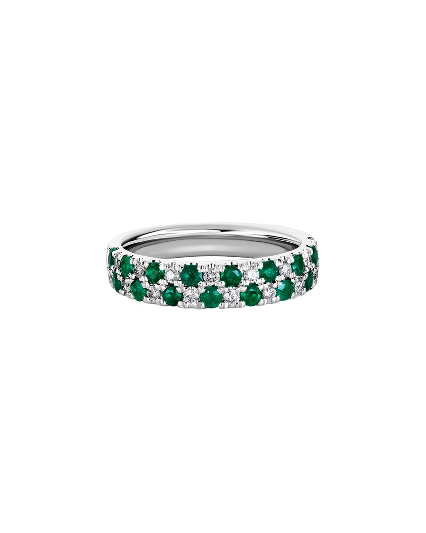 Diamond Select Cuts 14k 0.91 Ct. Tw. Diamond & Emerald Ring