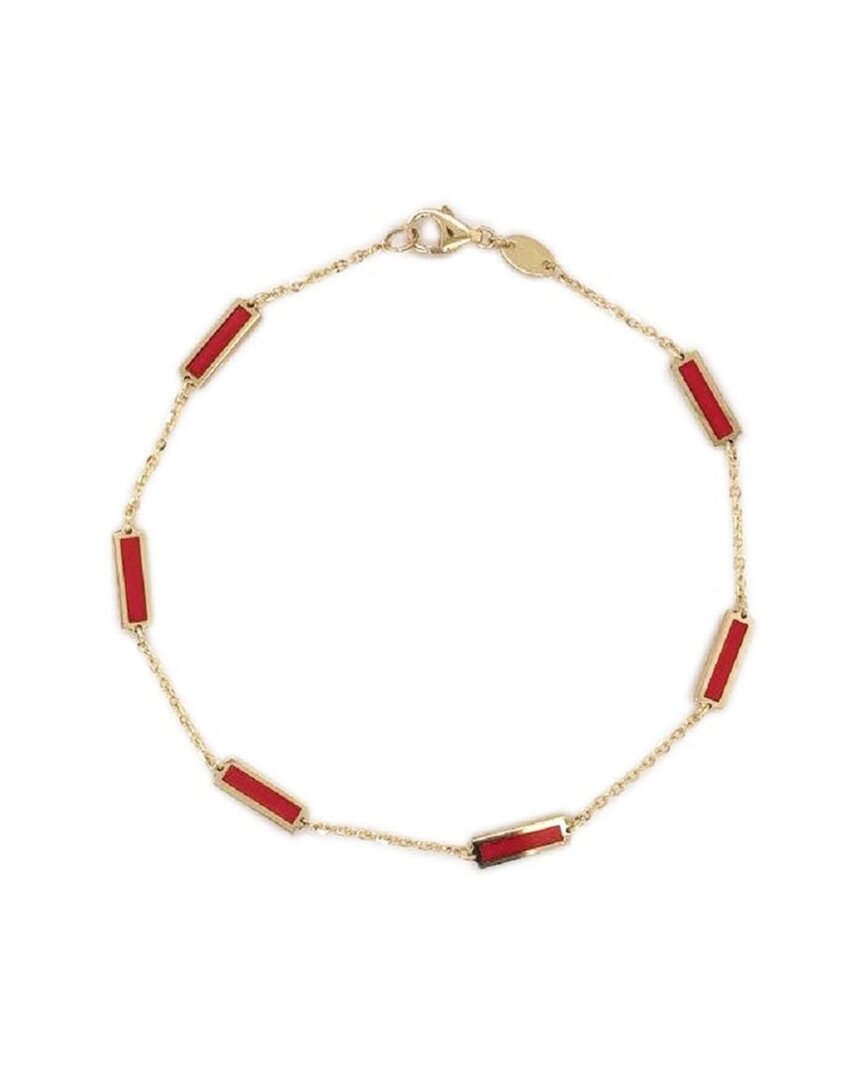 Sabrina Designs 14k Coral Station Bracelet