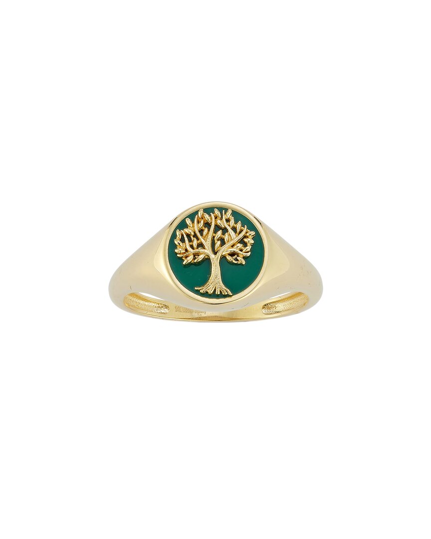 Ember Fine Jewelry 14k Malachite Tree Of Life Ring In Gold