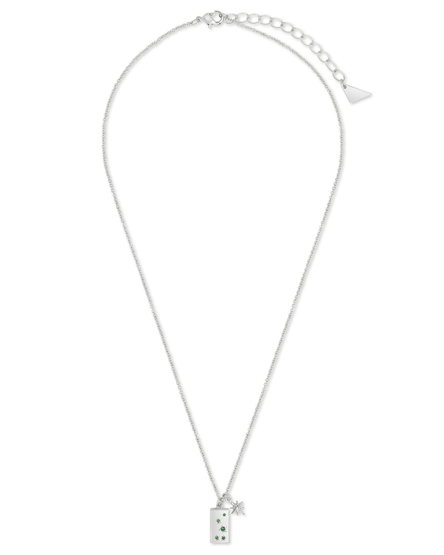 Sterling Forever Cz Charm Necklace