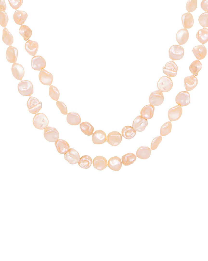 Splendid Pearls 6-8mm Keshi Pearl Necklace