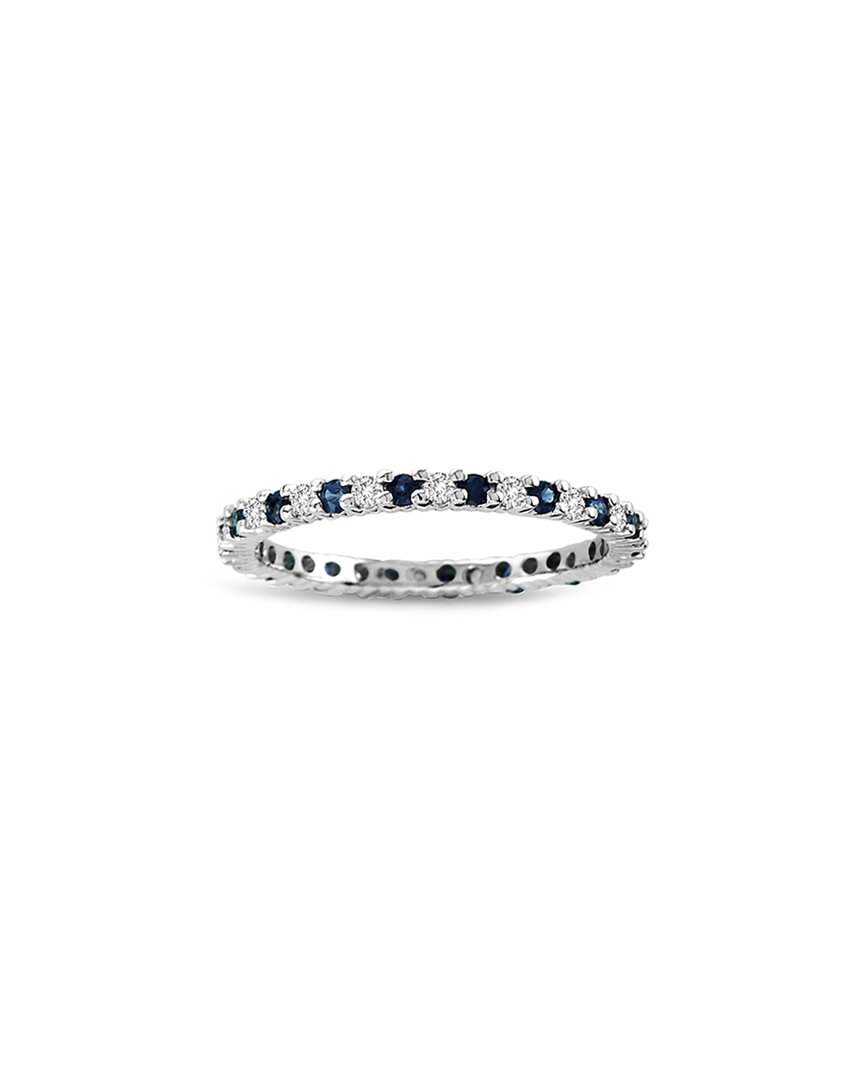 Diana M. Fine Jewelry 14K 0.55 ct. tw. Diamond & Sapphire Eternity Ring
