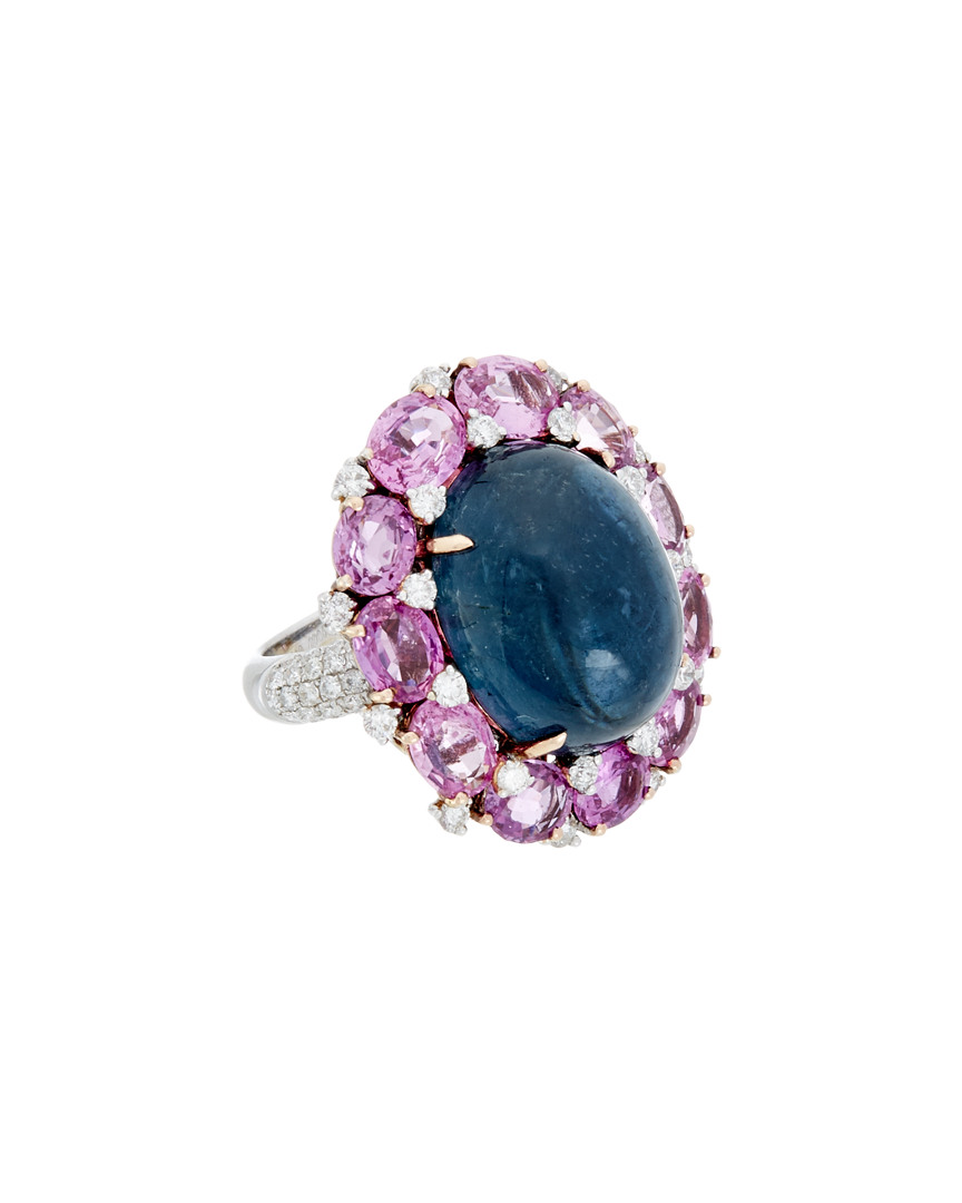 Diana M. Diana M 18k 27.00 Ct. Tw. Diamond & Sapphire Ring