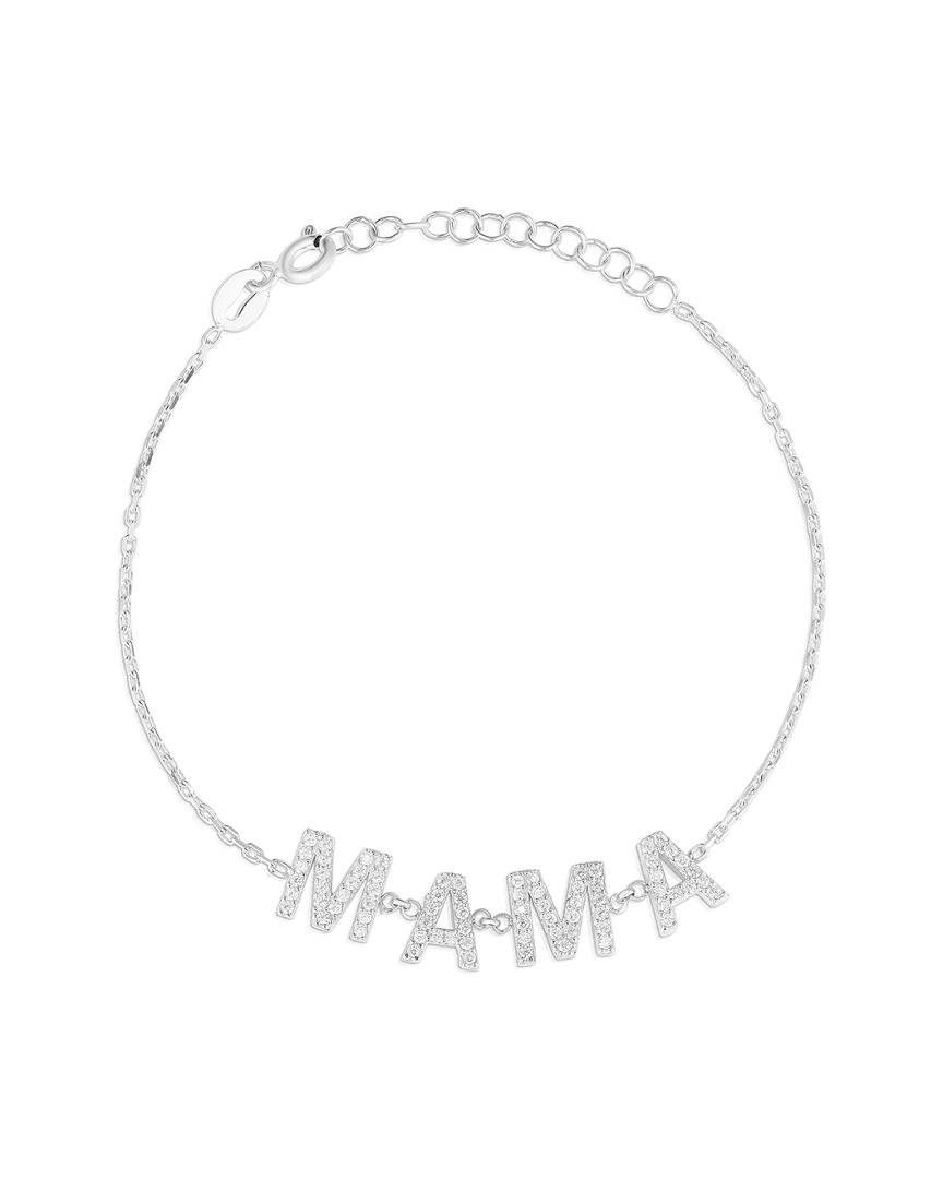 Sphera Milano Silver Cz Mama Bracelet