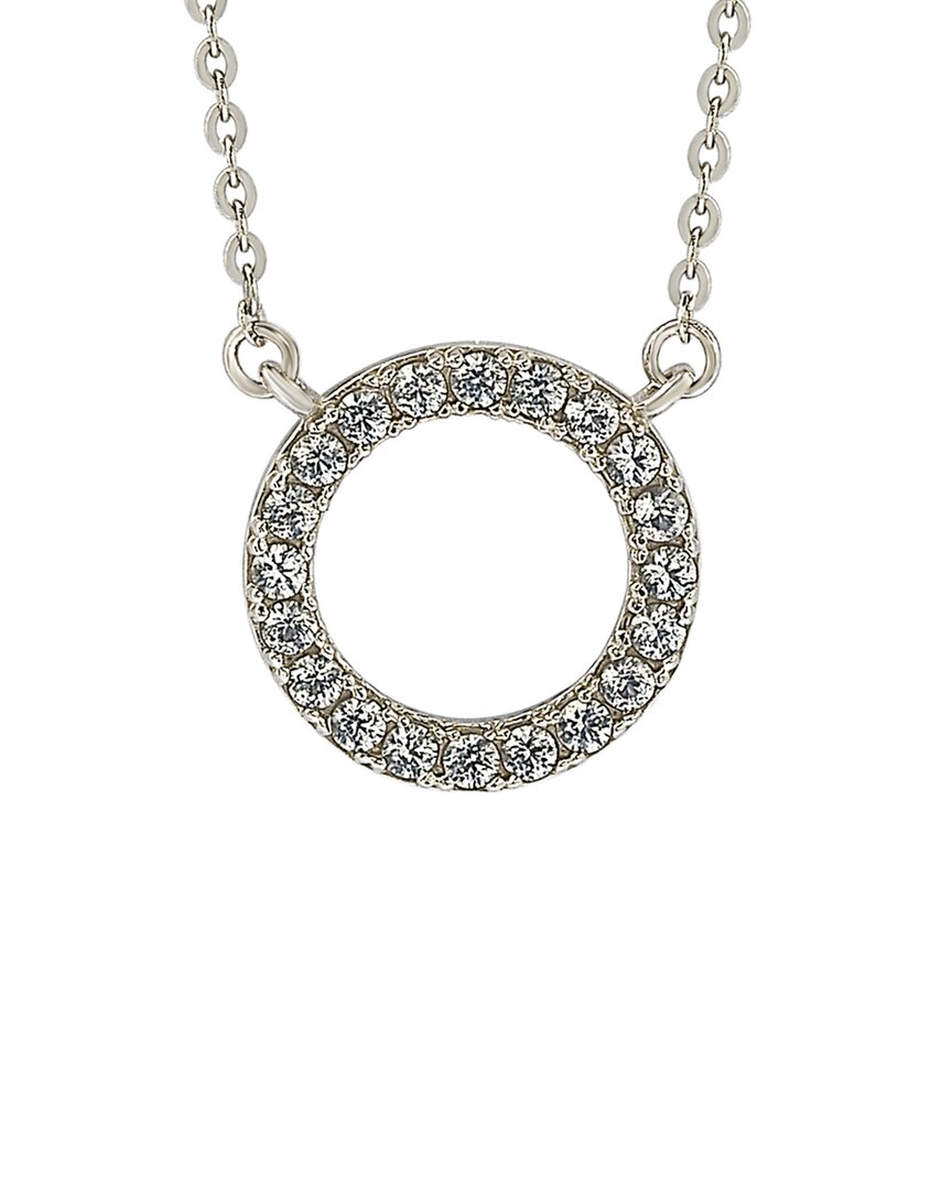 Suzy Levian 14k 0.25 Ct. Tw. Diamond Circle Necklace