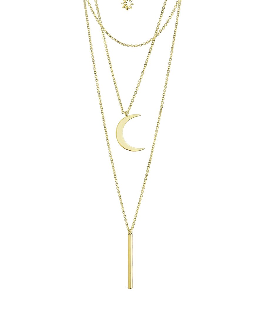 Sterling Forever 14k Plated Layered Necklace