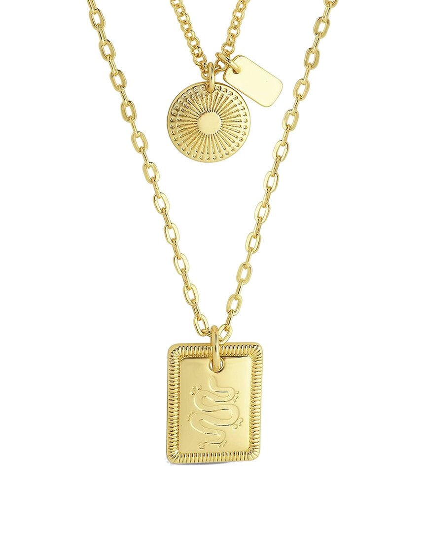 Sterling Forever 14k Plated Layered Necklace