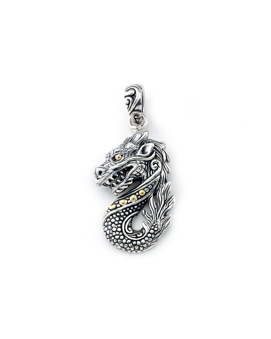 Samuel B. 18k & Silver Dragon Pendant