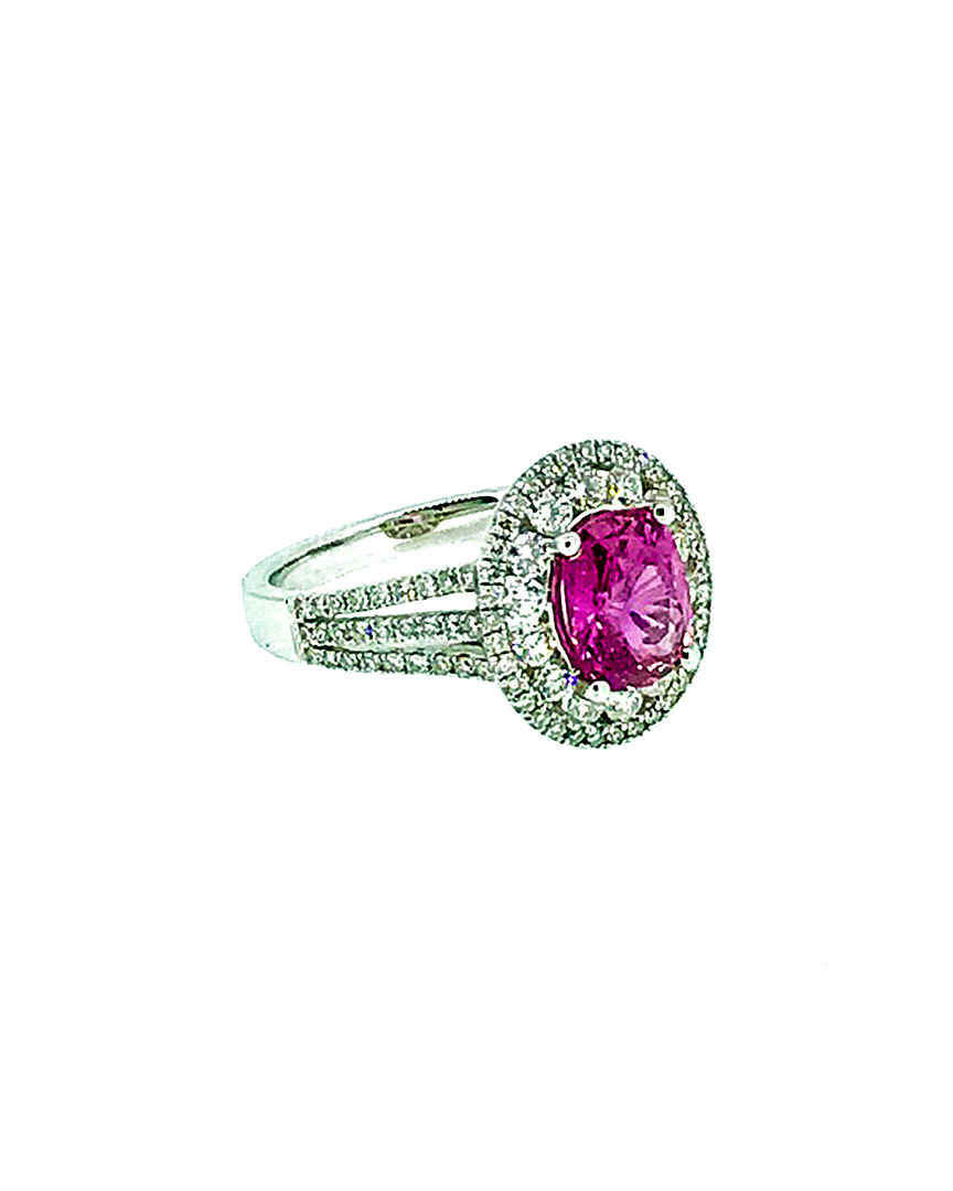 Arthur Marder Fine Jewelry 18k 3.07 Ct. Tw. Diamond & Pink Sapphire Ring