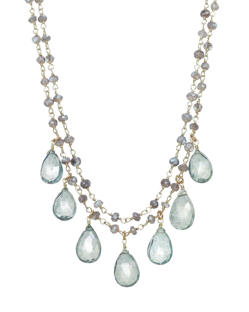 Rachel Reinhardt 14k Over Silver Gemstone Necklace