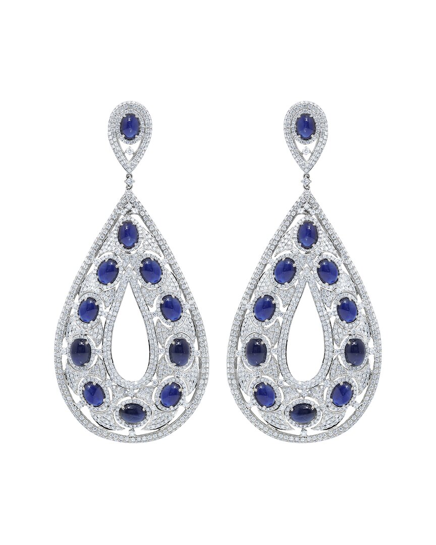 DIANA M. DIANA M. FINE JEWELRY 18K SAPPHIRE EARRINGS