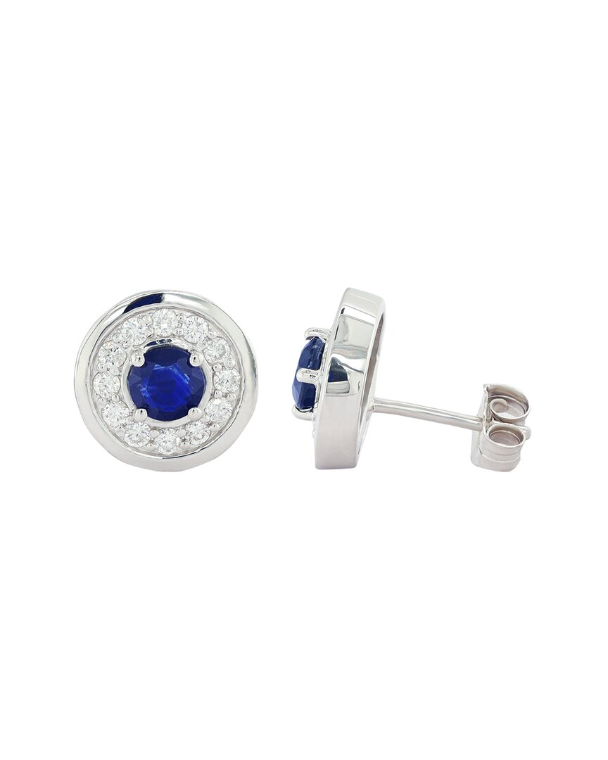 Diana M. Fine Jewelry 0.95 ct. tw. Diamond & Sapphire Earrings