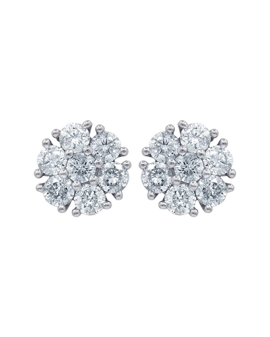 Diana M. Fine Jewelry 14k White Gold 3.50 Ct. Tw. Diamond Earrings