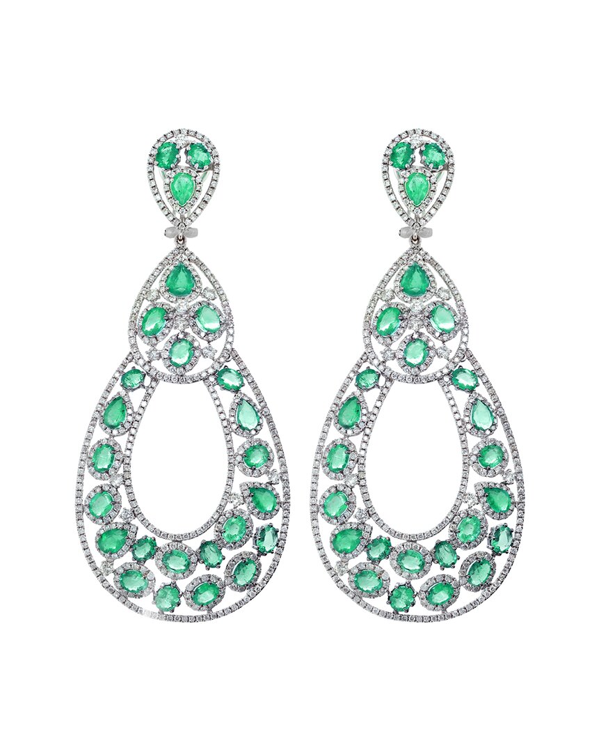 Diana M. Fine Jewelry 18K 18.40 ct. tw. Diamond Earrings